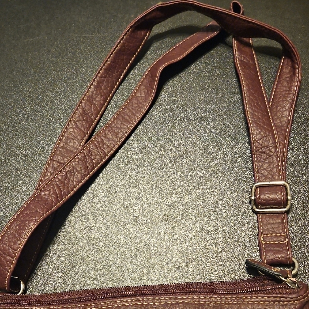Rosetti Brown Crossbody Bag with Vintage Leather Finish - Picture 8 of 9